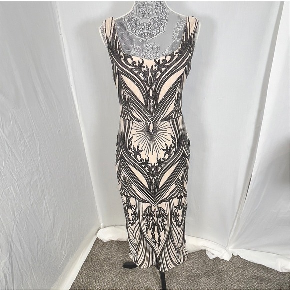 Love & Lemonade Luxe Sequin Open Back Party Formal Evening- XL - Picture 1 of 14